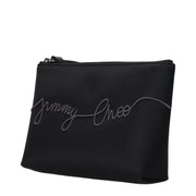 Jimmy Choo Black Satin Clutch Bag