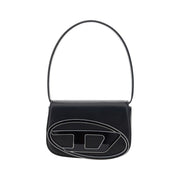 Diesel Black Calf Leather Bos Taurus Shoulder Bag