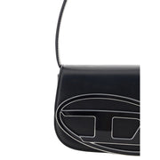 Diesel Black Calf Leather Bos Taurus Shoulder Bag