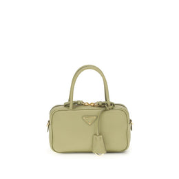 Prada Green Calf Leather Bos Taurus Handbag