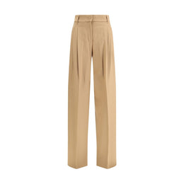 Max Mara Beige Fleece Wool Casual Pants