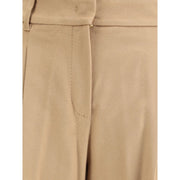 Max Mara Beige Fleece Wool Casual Pants