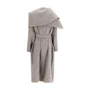 Ferragamo Brown Fleece Wool Coat