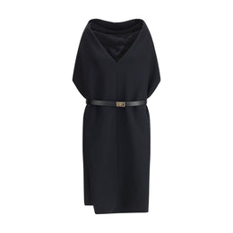 Ferragamo Black Viscose Casual Dress