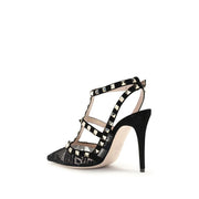 Valentino Garavani Black Polyamide Platform Pumps