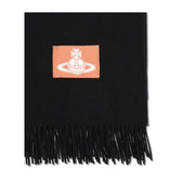 Vivienne Westwood Black Wool Scarf