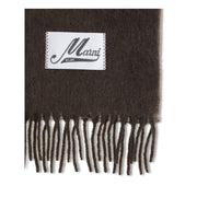 Marni Brown Wool Scarf