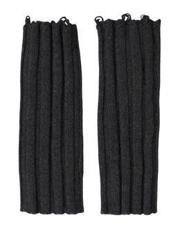 Dolce & Gabbana Black Virgin Wool Knitted Fingerless Gloves