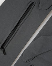 Dolce & Gabbana Dark Gray Viscose Elbow Length Mitten Men Gloves