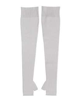 Dolce & Gabbana Gray Virgin Wool Knitted Fingerless Men Gloves