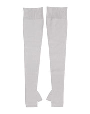 Dolce & Gabbana Gray Virgin Wool Knitted Fingerless Men Gloves