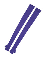 Dolce & Gabbana Violet Wool Fingerless Elbow Length Mitten Gloves