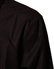 Dolce & Gabbana Brown Cotton LongSleeve MARTINI Dress  Shirt