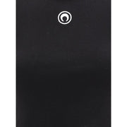 Marine Serre Black Cotton T-Shirt