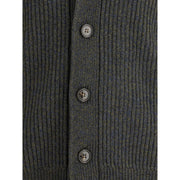 Brooksfield Green Fleece Wool Cardigan