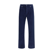 Stone Island Blue Cotton Straight-Leg Jeans
