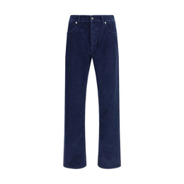Stone Island Blue Cotton Straight-Leg Jeans