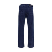 Stone Island Blue Cotton Straight-Leg Jeans
