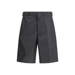Prada Black Recycled Polyamide Bermuda Shorts