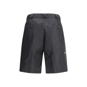 Prada Black Recycled Polyamide Bermuda Shorts