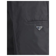 Prada Black Recycled Polyamide Bermuda Shorts
