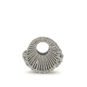 HIBOURAMA Silver Resin Handbag