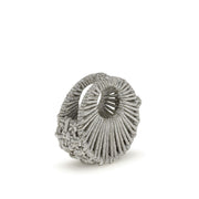 HIBOURAMA Silver Resin Handbag