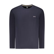 Hugo Boss Blue Cotton Men Sweater
