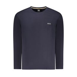 Hugo Boss Blue Cotton Men Sweater