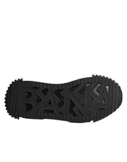 Dolce & Gabbana Shoes Black Embellished Low Top NS1 Sneakers Shoes