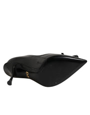 Dolce & Gabbana Black Bag Embellished Heels Pumps Shoes