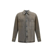 Fendi Gray Denim Shirt