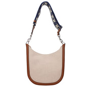 Valentino Garavani Beige Fabric Crossbody Bag
