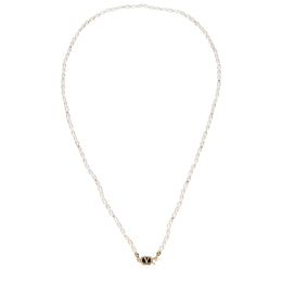 Valentino Garavani White Metal Necklace