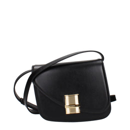 Salvatore Ferragamo Black Leather Crossbody Bag