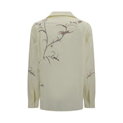 Baziszt Yellow Cotton Pattern Shirt