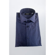 Baldinini Trend Blue Cotton Shirt