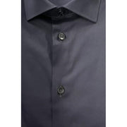 Baldinini Trend Black Cotton Shirt