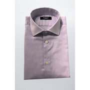 Baldinini Trend Purple Cotton Shirt