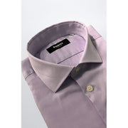 Baldinini Trend Purple Cotton Shirt