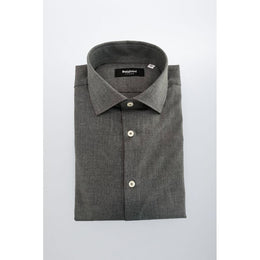 Baldinini Trend Gray Cotton Shirt