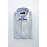 Baldinini Trend Light Blue Cotton Shirt