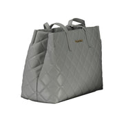 Mario Valentino Gray Polyethylene Handbag