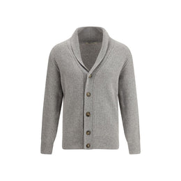 Brooksfield Gray Fleece Wool Cardigan