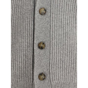 Brooksfield Gray Fleece Wool Cardigan