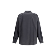 Balenciaga Black Wool Pattern Shirt