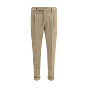 PT Torino Green Fleece Wool Dress Pants