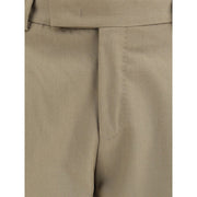 PT Torino Green Fleece Wool Dress Pants