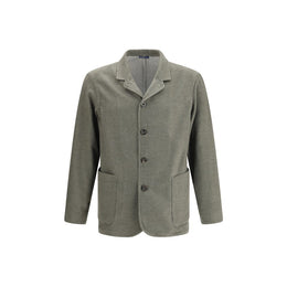 Finamore Green Fleece Wool Coat
