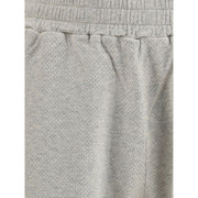 Represent Cream Cotton Bermuda Shorts